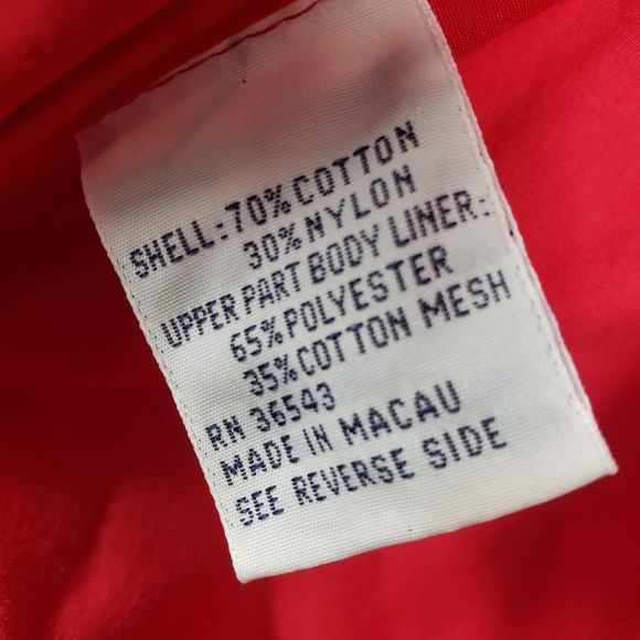 VAN HEUSEN 417 SPORTSWEAR Red Windbreaker MENS M - Picture 11 of 12